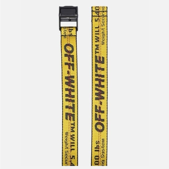 EUC Unisex One Size Off-White Mini Industrial Belt SS19 In Yellow & Black Color - Picture 10 of 14